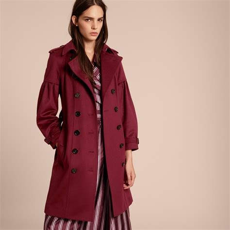 burberry silk trench puff sleeves|burberry camden trench coat.